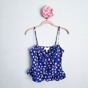 ‎Topshop Blue Floral Camisole